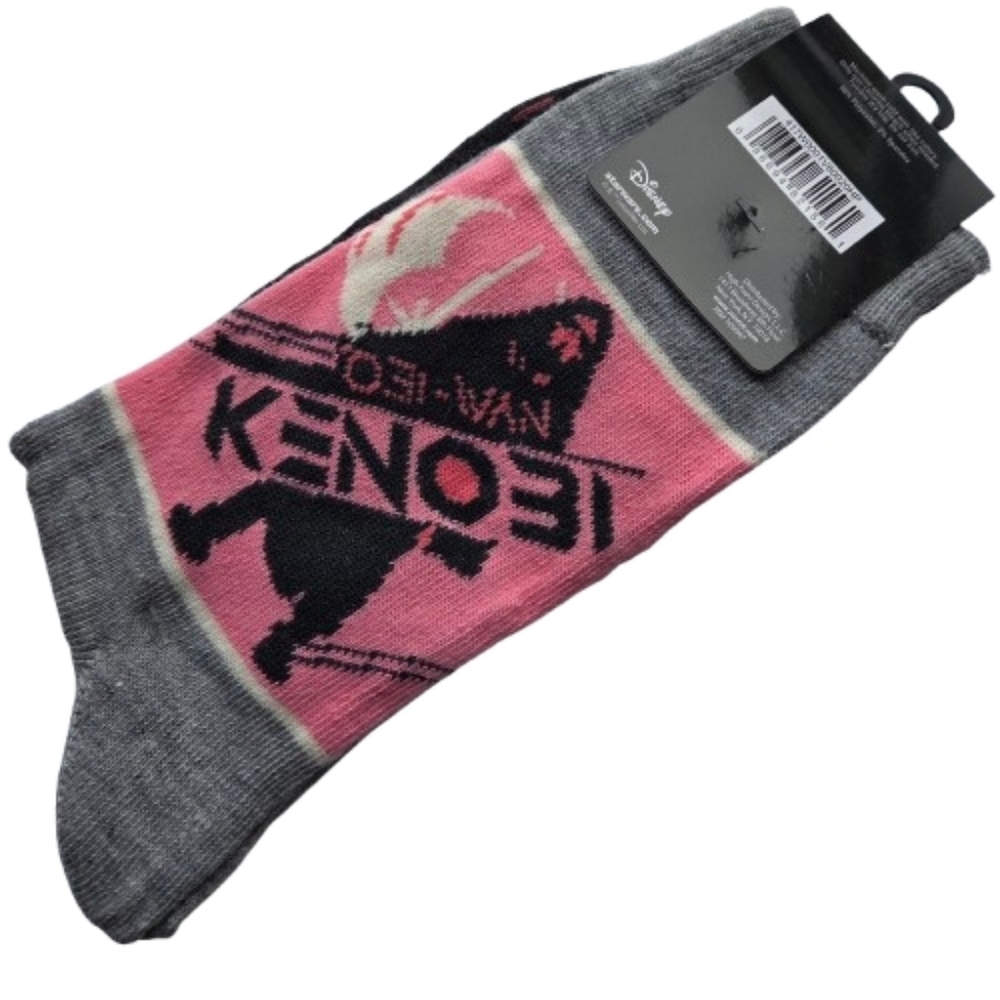 Disney Star Wars Obi-Wan Kenobi and Darth Vader Crew Socks 2 Pair NWT
